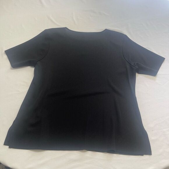 Exclusively Misook Black Acrylic 2 Pc Skirt Set Size Medium Top Large Skirt - Picture 5 of 12